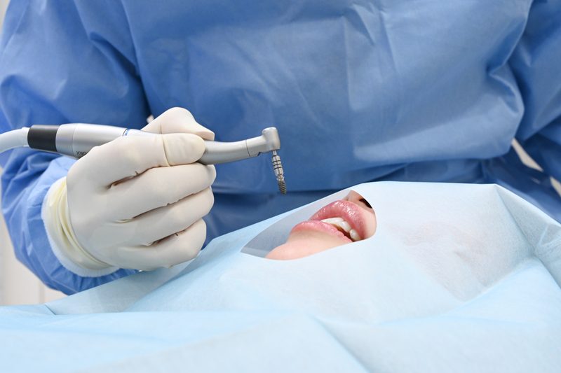 Implant surgery in progress at Eden Dental Office